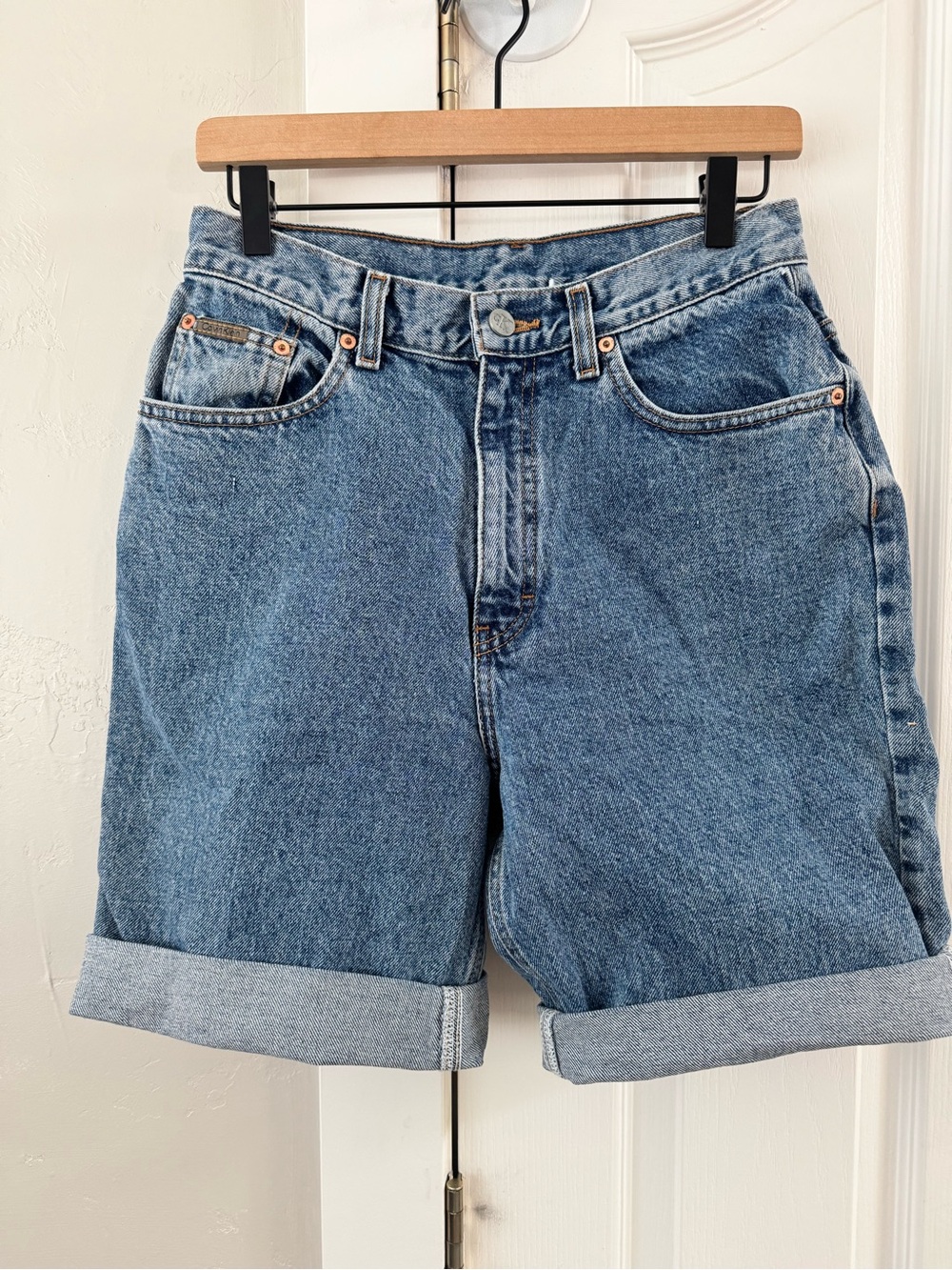 Vintage Calvin Klein Jeans Midwash Blue Denim Bermuda Shorts